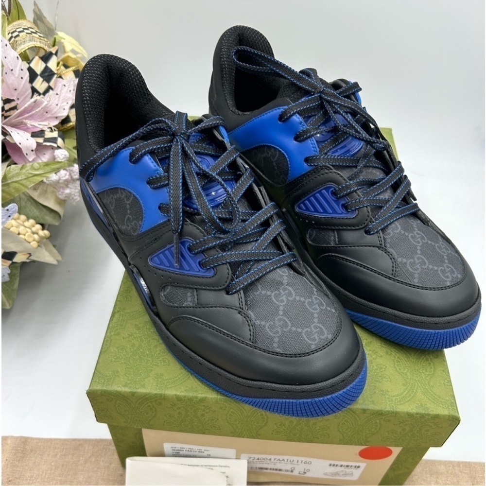 Gucci Black and Blue Men's Sneakers